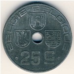 Belgium, 25 centimes, 1942–1947