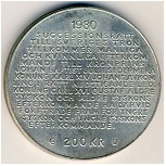Швеция, 200 крон (1980 г.)