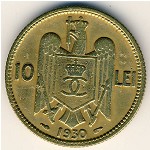 Romania, 10 lei, 1930