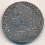 Великобритания, 1 шиллинг (1746–1758 г.)