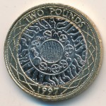 Великобритания, 2 фунта (1997 г.)