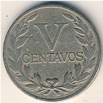 Colombia, 5 centavos, 1918–1950
