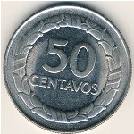 Colombia, 50 centavos, 1967–1969
