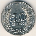 Colombia, 50 centavos, 1970–1978
