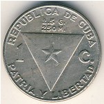 Cuba, 1 centavo, 1958