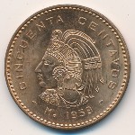 Мексика, 50 сентаво (1955–1959 г.)