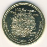 Остров Тромлен., 100 франков (2013 г.)