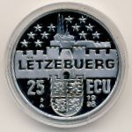 Luxemburg., 25 ecu, 1998