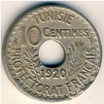 Tunis, 10 centimes, 1918–1920
