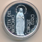 Vatican City, 5 euro, 2004
