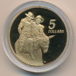 Австралия, 5 долларов (1990 г.)