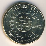 Australia, 1 dollar, 2011