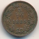 Austria, 5/10 kreuzer, 1885–1891