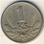 Slovakia, 1 koruna, 1940–1945