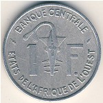 West African States, 1 franc, 1961–1975