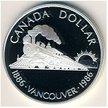 Canada, 1 dollar, 1986