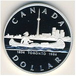 Canada, 1 dollar, 1984