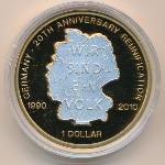 Nauru, 1 dollar, 2010