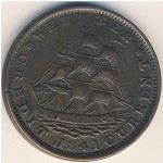 USA, 1 cent, 1841