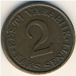 Estonia, 2 senti, 1934