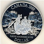 Canada, 1 dollar, 1989