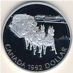 Canada, 1 dollar, 1992