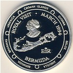 Bermuda Islands, 2 dollars, 1994