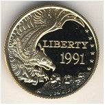 USA, 5 dollars, 1991