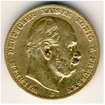 Пруссия, 10 марок (1874–1888 г.)