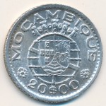 Mozambique, 20 escudos, 1952–1960