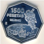 Spain, 1500 pesetas, 1999