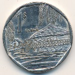 Cuba, 1 peso, 1998–2018