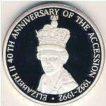Turks and Caicos Islands, 20 crowns, 1992–1993