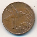 Trinidad & Tobago, 1 cent, 1974–1976
