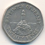 Jersey, 20 pence, 1983–1997