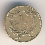 USA, 1 dollar, 1854–1856