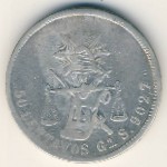 Mexico, 50 centavos, 1869–1888