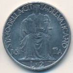 Ватикан, 2 лиры (1942–1946 г.)