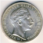 Пруссия, 3 марки (1908–1912 г.)