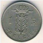 Belgium, 1 franc, 1950–1988