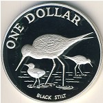New Zealand, 1 dollar, 1985