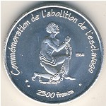 Ivory Coast., 2500 francs, 2007