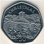 Isle of Man, 50 pence, 1996