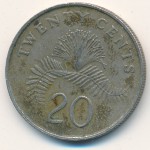 Сингапур, 20 центов (1985–1991 г.)