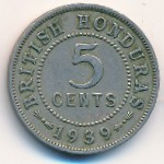 British Honduras, 5 cents, 1939