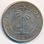 Liberia, 2 cents, 1941–1978