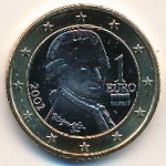 Австрия, 1 евро (2002–2007 г.)