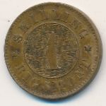 Дания, 1 скиллинг ригсмонт (1856&ndash;1863 г.)