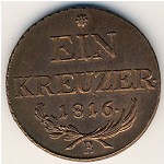 Austria, 1 kreuzer, 1816