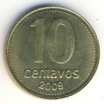 Argentina, 10 centavos, 2006–2011